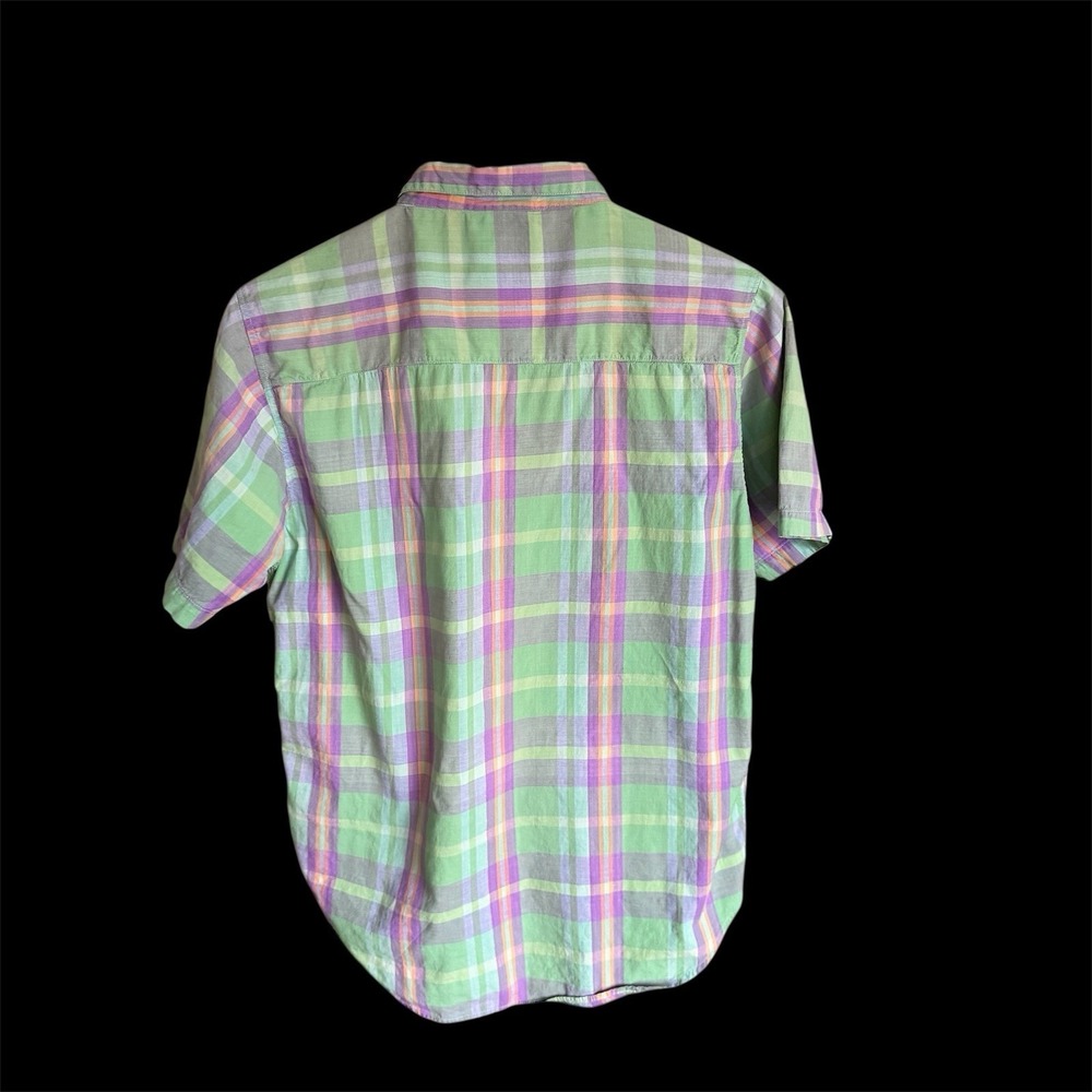 Women's Shah Safari Short Sleeve Button Up Striped Bundle 3 Lot Sz Small Vintage - Picture 5 of 11